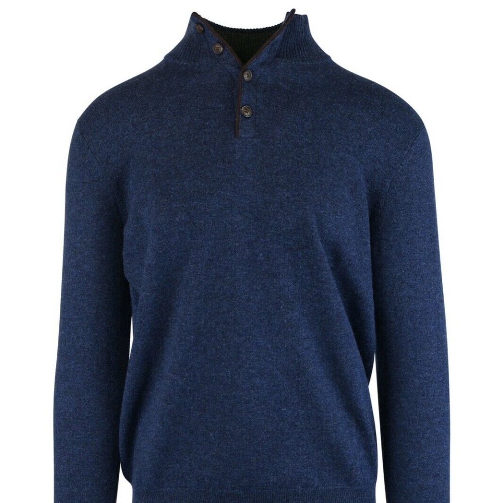 KINROSS Indigo Dark Navy Cashmere Sweater